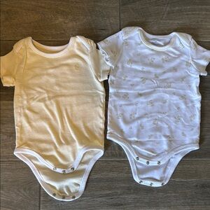 Ralph Lauren Baby One Piece Set - Yellow and White